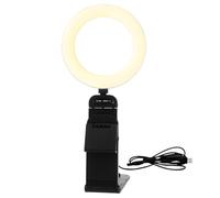 5 Inch Selfie Ring Fill Light with a stand that folds 90°,Powered by USB,Video Conference Lighting 3 Colors 10 Brightness Video Conference Light,360° Rotating Laptop Fill Lamp for Videos Calls