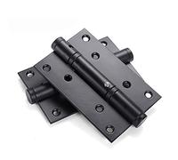 5-inch Stainless Steel Buffer Damping Positioning Hydraulic Hinges, Spring Automatic Door Closers, Suitable for The Installation of Room Doors(Black)