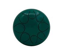 5-inch Steel Tongue Drum Mini 8-Tone G-Tuned Hand Drum with Drumsticks, Percussion Instrument (Color : Black)