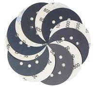 5 inch Wet Dry Sanding Discs Hook & Loop 60 pcs, 400 600 800 1000 1500 2000 Grit Silicon Carbide Orbital Sander Sandpaper, Assortment with Tack Cloth, for Automotive Wood Metal by S&F STEAD & FAST