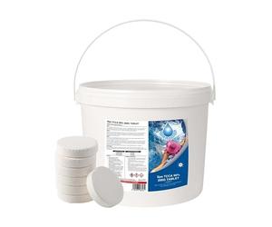 5 Kg Stabilised Chlorine Tablets 25 x 200g Slow Release Large Dispenser Tablets for Hot Tubs, Swimming Pools, Spas, Paddling Pool Water Cleaning and Sanitising