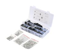 5 Kinds of Stainless Steel Rubber Coated Adjustable Cushioned Cable Clamps Assortment Suitable for Hose & Pipe Fixation Garden Irrigation Clamps