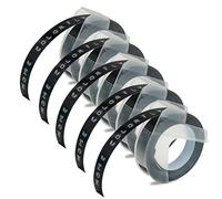5-Label Tape Compatible with DYMO Embossing Tape Omega 9mm Black
