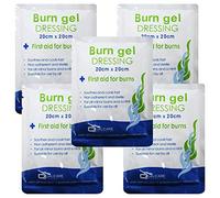 5 Large 20cm x 20cm Qualicare First Aid Emergency Scalds Burns Dressing Pads