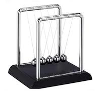 5 Large Beads Newton's Cradle Balance Balls Desk Toys,Desk Balance Balls Fun Science Physics Toys,Science Physics Gadget,Kinetic Motion Toy & Desktop Decoration for Home & Office