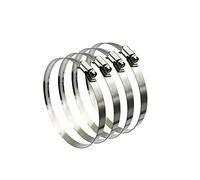 5" Large Hose Clips Adjustable 304 Stainless Steel Duct Clamps Hose Clamps