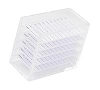 5 Layer Acrylic Eyelash Holder Case for Grafting Lash Extensions Transparent Lash Tray Organizers Eyelash Storage Box Cosmetic Makeup Storage Box