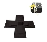 5-Layer and Explosion Gift Box, Snack Explosion Box, Scrapbooking For Gift Explosions Boxes, Surprise Boxes with Bow Ribbon, Creative Surprise Container for Anniversary Festival Record Memories (A1)