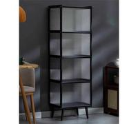 5 Layer Bamboo Storage Cabinet Freestanding Kitchen Cupboard With Door