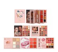 5-Layer Book-Style Foldable Makeup Gift Set, 48 Eyeshadow, 24 Lip Gloss, 6 Blusher, 18 Contour, 6 Highlighter, 78 Colors Makeup Palette Set, Highly Pigmented Long Lasting All In One Make Up Pallets