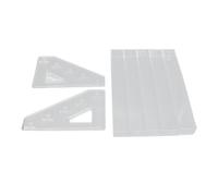 5 Layer Clear Nail Polish Holder Rack Transparent Eyeshadow Palette Organizer Staircase Lipstick Display Large Capacity Storage Box for Makeup Artists Enthusiasts Plastic