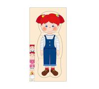 5-Layer Human Body Wooden Puzzle For Kids - Anatomy Learning Toy Skin, & Muscles, 36pcs Skeleton, STE Organs with