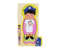5-Layer Human Body Wooden Puzzle for Kids - Anatomy Learning Toy with Skin, Muscles, Organs & Skeleton, 36pcs STEM Puzzle for Ages 3-8, 11.8x5.8" Educational Toy