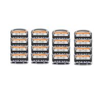 5-Layer Men's Razor, Compatible for Fusion Pro, Power Shaving Shaver Male Face Beard Hair Trimmer(16pcs)