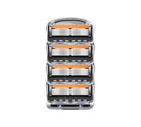 5-Layer Men's Razor, Compatible for Fusion Pro, Power Shaving Shaver Male Face Beard Hair Trimmer(4pcs)