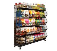 5 Layer Potato Chip Display Stand - Carbon Steel Retail Shelf Organizer for Drugstores, Markets & Convenience Stores