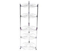 5-Layer Stainless Steel Kitchen Shelf nizer, Easy Installation Cookware Rack, Space-Saving Dish Drainer for Home and Restaurant Use, Kitchen Storage Solution