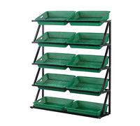 5-Layer Steel Display Stand - Heavy-Duty Storage Rack for Chips Snacks & Potatoes - Ideal for Markets Retail & Kitchen Pantry nization