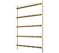 5 Layer Wall Mount Underwear Rack, Bra Shorts Cloth Display Stand, Metal Lingerie Display Rack For Retail Store/Shopping Malls/Farmers Markets/Boutiques(Color:Gold,Size:120x150cm/47.24x59.05in)