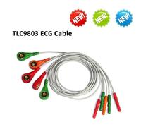 5 Lead ECG Cable for CONTEC Dynamic Holter Machine TLC9803 TLC5007, New