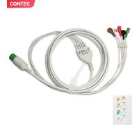 5 Lead ECG wire Gilding Snap for for CONTEC Patient Monitor CMS7000 CMS8000,new