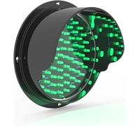 5" LED Traffic Light - Red Yellow Green Signal, Waterproof Mini Stop Light for Wall-Mounting, Ideal for Teaching, 110V PC Housing, Durable & Bright