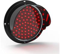 5" LED Traffic Light - Waterproof Red Yellow Green Signal, Mini Wall-Mounted Teaching Lamp, Durable PC Housing, 24V Stop Light for Safety and Education