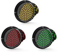 5" LED Traffic Signal Light - Waterproof Mini Red Yellow Green Stop Light for Wall-Mounted Use, Ideal for Teaching & Traffic Control (12V)