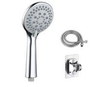 5-Level Pressure Shower Head and 1.5m Hose, no-Drill Base Shower Heads, Handheld Showerhead for Low Water Pressure