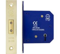 5 Lever Dead Lock Fir Bs Standard Ce Fir 75 mm Electro Brass