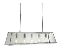 Ceiling Light Silver Voyager 5 Large Lantern Pendant Chrome Searchlight 4614-5CC