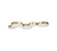 5 Light Metal LED Ceiling Lamp Gold LUGA