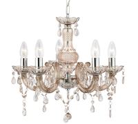 Ceiling Light Beige Marie Therese 5 Mink Searchlight 1455-5MI