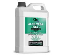 5 Liter | Organic Aloe Vera Gel 100% Pure Natural from Freshly Cut Aloe, Soothing & Hydrating, Rich in vitamins, bug bites and minor burns, Ideal for all skin types, Cruelty-free & Vegan