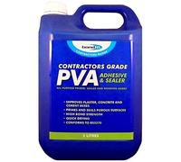 5 Litre 1 HOUR PVA CONTRACTORS GRADE PRIMER ADHESIVE AND SEALER GLUE