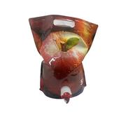 5 Litre Beverage Pouch - Keeps Liquids Fresh and Dispenses Them Easily - Apple Print Design Pack of 10