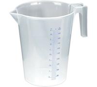 5 Litre Translucent Measuring Jug - Easy to Read Scale - Pouring Spout - Handle