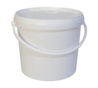 5 Litre Food Grade Plastic Bucket with Lid - Multipurpose Ideal for Homebrew Winemaking Preserving Etc.