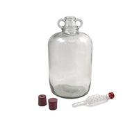 5 Litre Glass Demi-John with 2 bungs and an Airlock