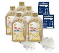 1 Litre Original Shell Helix Ultra 0W40 Engine 550040467 MB229.5 0700 0710 Set