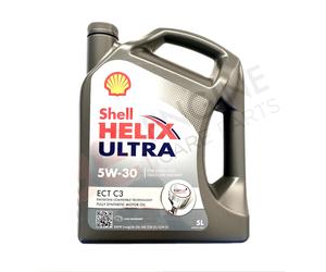 5 Litre Original Shell Helix Ultra Ect 5W30 C3 Engine Oil 550042845 Acea 03 Set