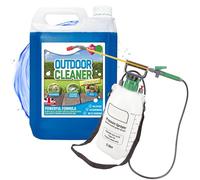 5 Litre Pressure Sprayer & Multi Purpose Ready To Use Outdoor Cleaner Effectively Refresh Paths, Patios, Driveways, Greenhouses, Flowerpots, & Various Surfaces