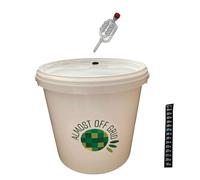 5 Litre Wine Making Homebrew Bucket with Airlock & LCD Temperature Strip Mead Cider