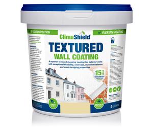 (5 Litres, Autumn Barley) Smartseal Wall Coating Textured, Waterproof 15 years, Brickwork, Stone, Concrete and Render, Breathable