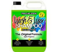 5 Litres Pro-Kleen Carnauba Wash and Wax Shampoo (Green - Apple Fragrance)