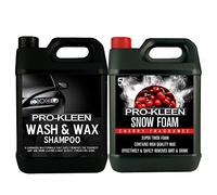 5 Litres Pro-Kleen Cherry Snow Foam + 5 Litre Pro-Kleen Car Wash and Wax