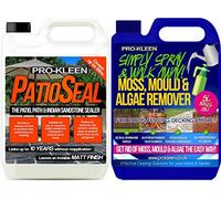 5 Litres - Simply Spray & Walk Away Concentrate Patio - Fencing - Decking - Mould & Algae Killer (5L Simply Spray with 5L PatioSeal)