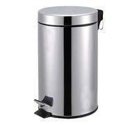 5 Ltr Large Pedal Bin Stainless Steel Silver Kitchen Bathroom Office & Toilet Rubbish