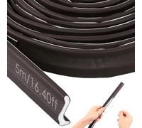 5 m/16.40 ft Draught Excluder for Doors & Windows Long Self-Adhesive Seal Strip Anti-Collision Weatherproof Gap Sealing Soundproof