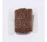 5 m/lot Gold/Bronze Plated Necklace Chain for Jewelry Making Findings DIY Necklace Chains Materials Handmade Supplies-Antique Copper-1.5mm x 5m